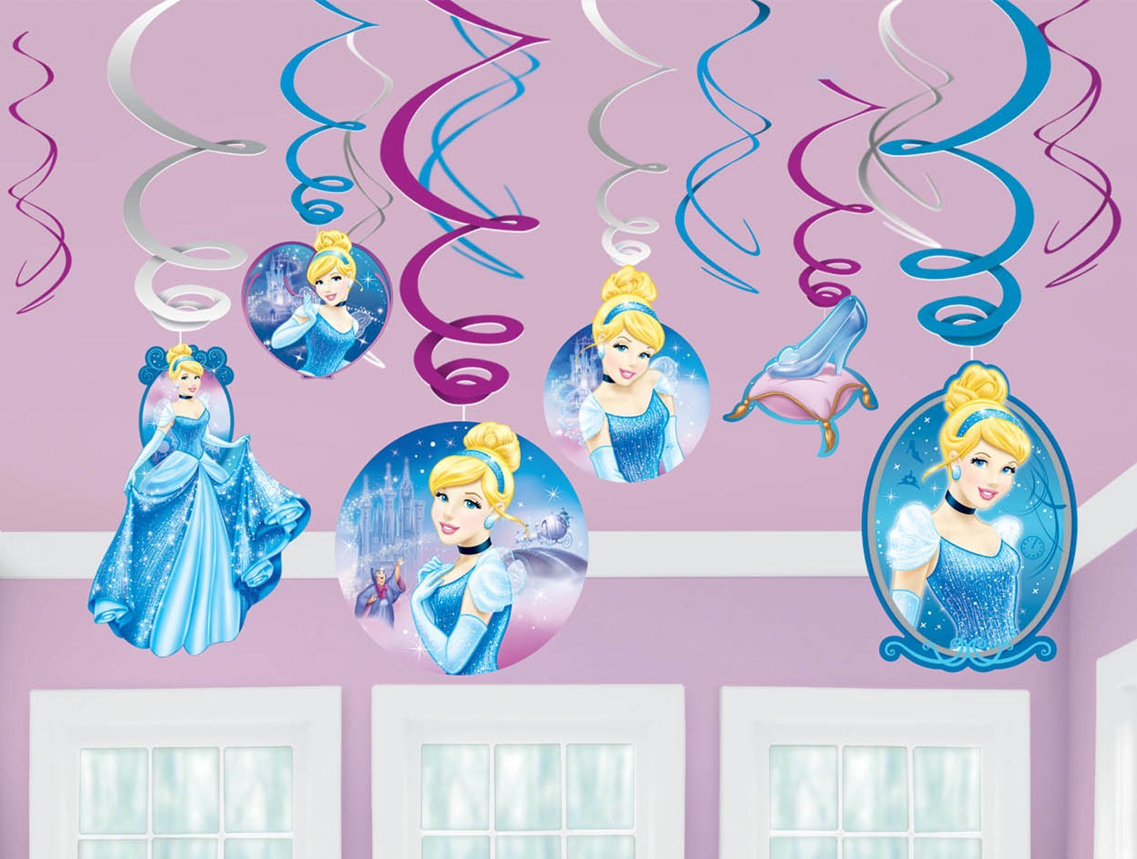 Amscan Multi International Cinderella Swirl Pack