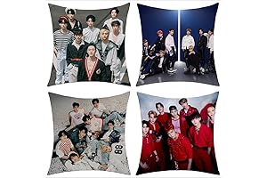 4 Pcs Stray Kids Short Plush Gorgeous Pillow Covers Set