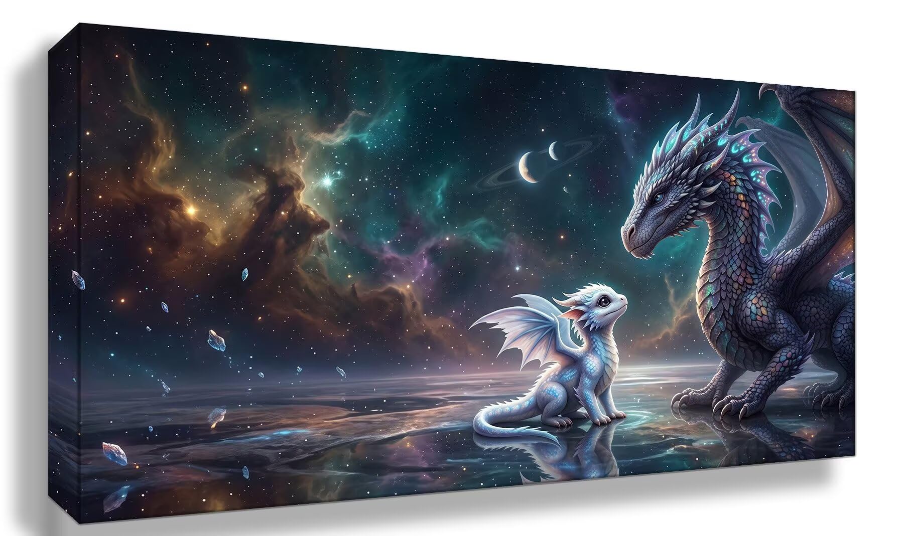 Diamond Painting Kit Completo Drago Diamond Painting Adulti Grande XXL Cielo stellato 5D DIY Passatempo per Adulti Strass Embroidery Diamantini per Home Wall Room Decor, Regalo Donna 80x160cm, Cod-970