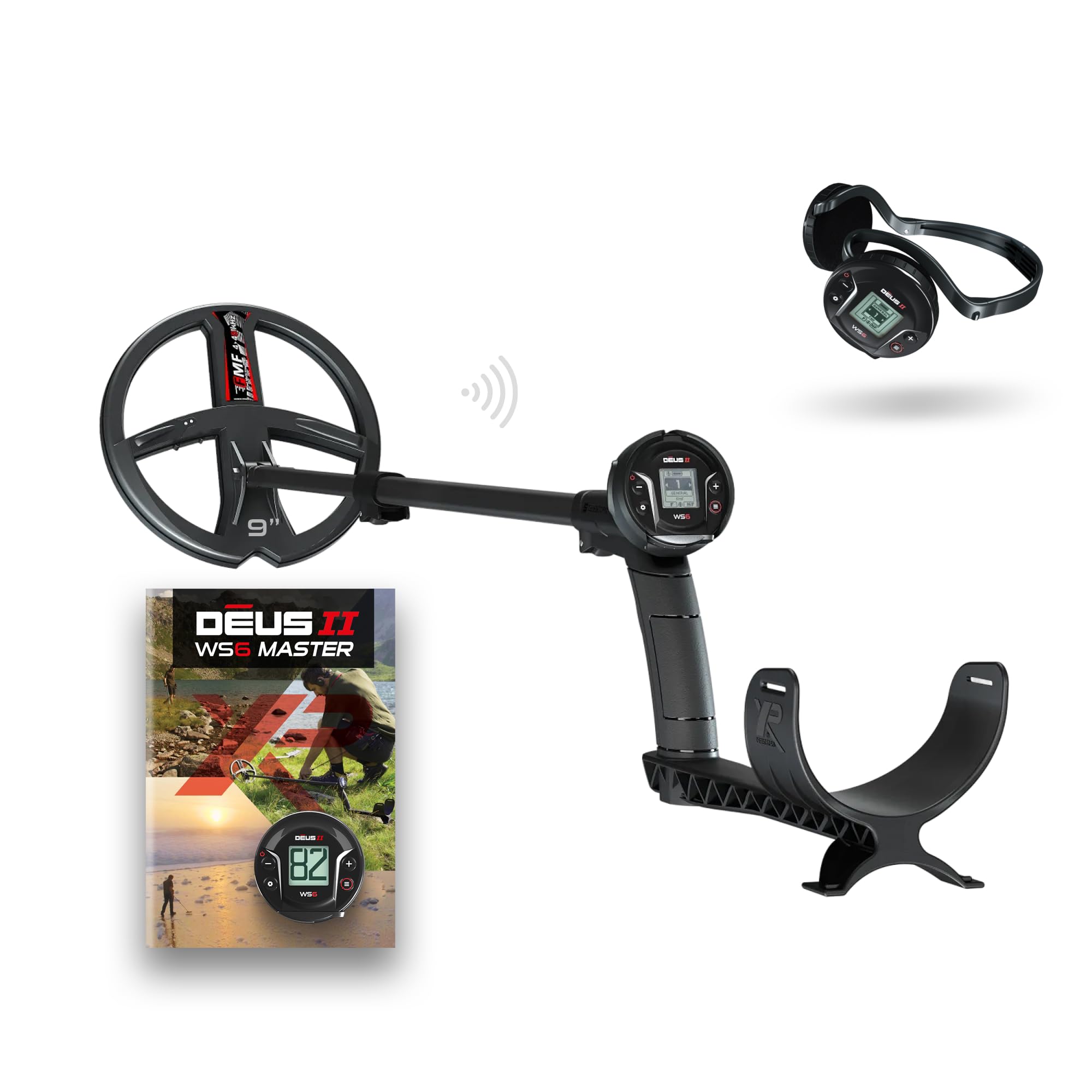 XP DEUS II WS6ST Master: metal detector, piastra FMF 22 cm e cuffie WS6ST