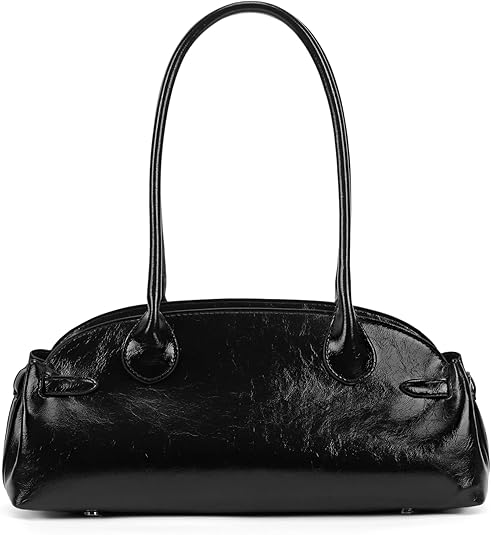 Luxury Shoulder Bag Glazed Leather Handbags for Women Top Handle Hobo Purse Designer Shoulder Handbag