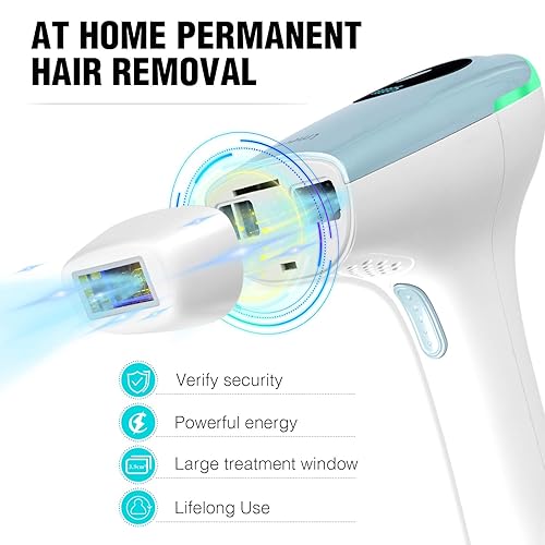 Miniatura 6 de IMENE - Depilación láser permanente, depilación IPL sin dolor, ideal para mujeres y hombres, bikini, piernas, brazos, axilas, depilador de vello -