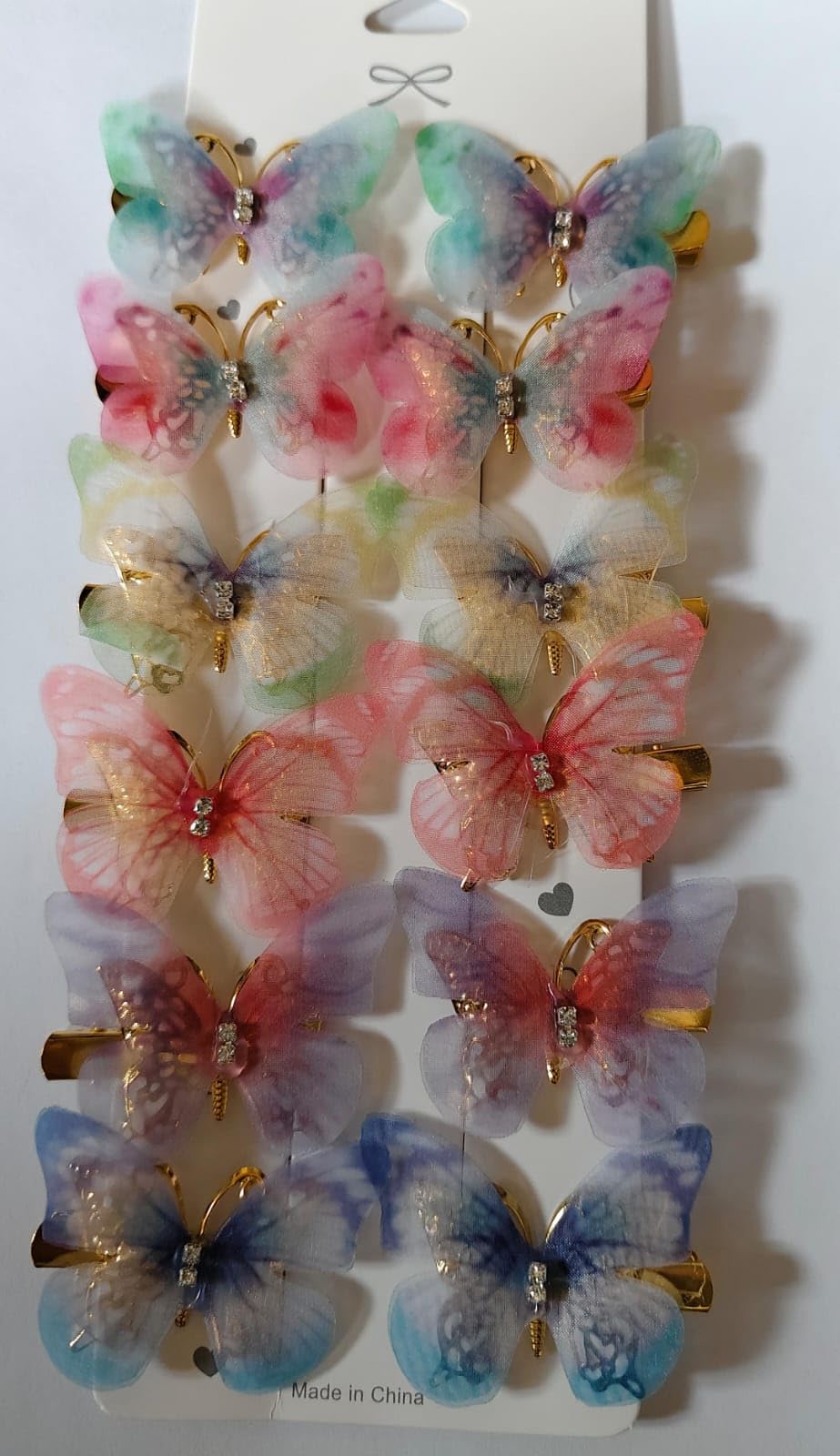 MYSELF Butterfly Hair Clip Fairy Realistic Butterfly Barrette Colorful Clip For Kids, Girls & Women (Half Clip, Multicolor)12PC (B0D3Y46T6L) Amazon Price History, Amazon Price Tracker