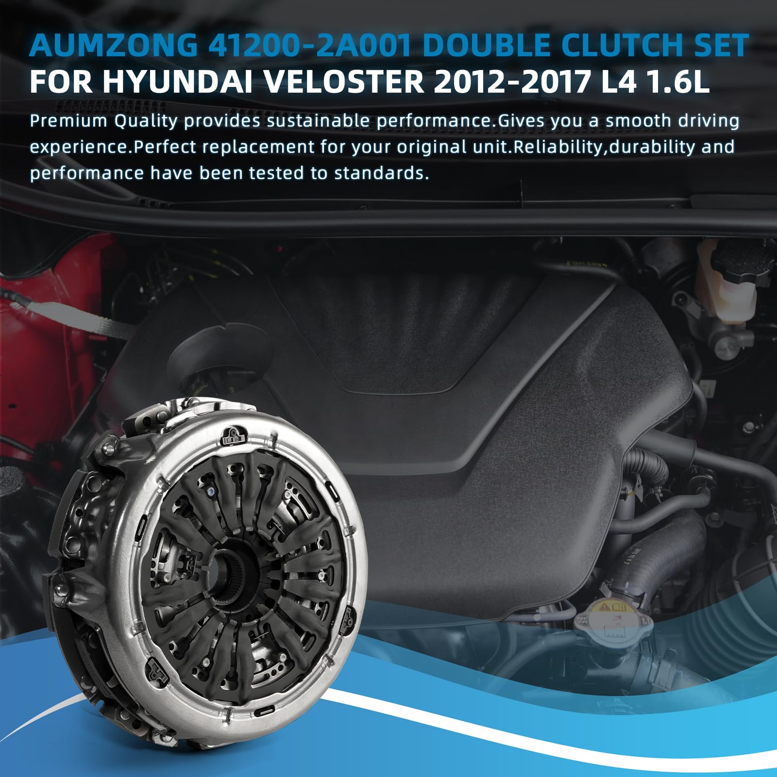 Jeu D'embrayage Double Pour Hyundai Veloster 1.6L 2012-2017 - Réf. 41200-2A001 / 2A000 - Neuf