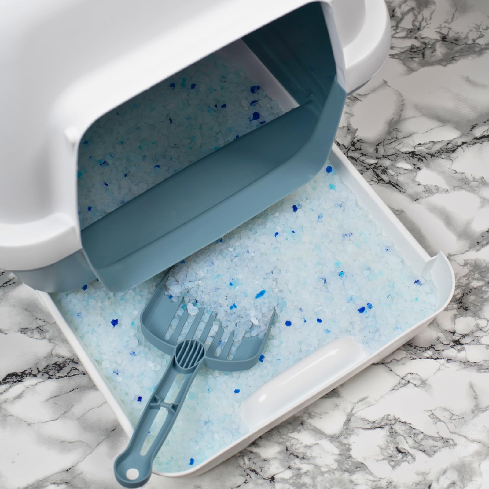 Lyra Pet® | 12 x 5 L Litière pour Chat Lyra Power Silica en Silicate | 100% Gel de Silice | Pas de Formation d'Agglomérats | Neutralise Les Odeurs | sans Poussière ni Parfum | Hygiénique et Absorbant