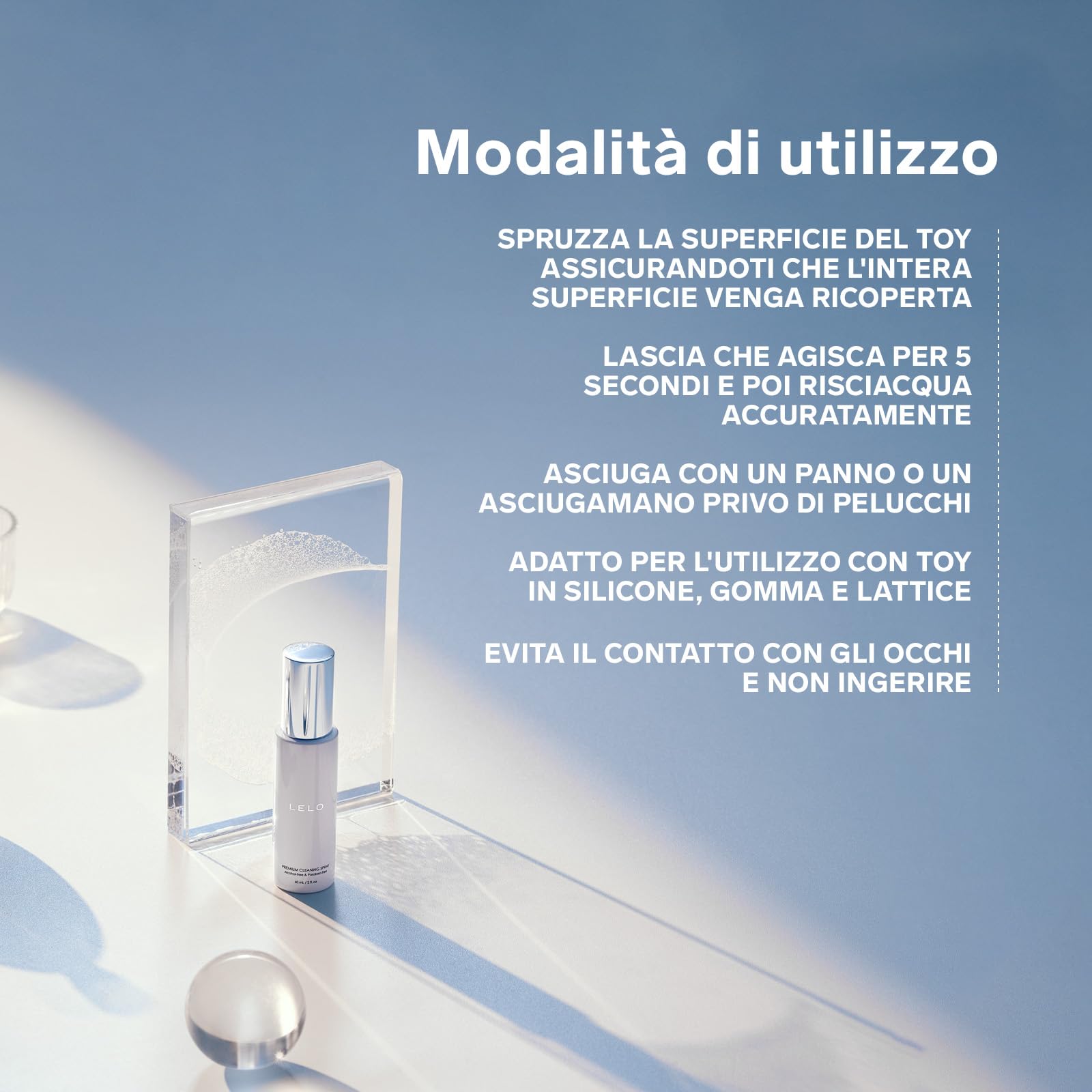 LELO Detergente Spray per Sex Toys - Toy Cleaner non Tossico per Una Pulizia Rapida (60 ml/2 fl. oz)