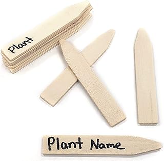4" inch Wood, Planted Pot Labels (Packs of 100, 500, or 1,000 Labels)