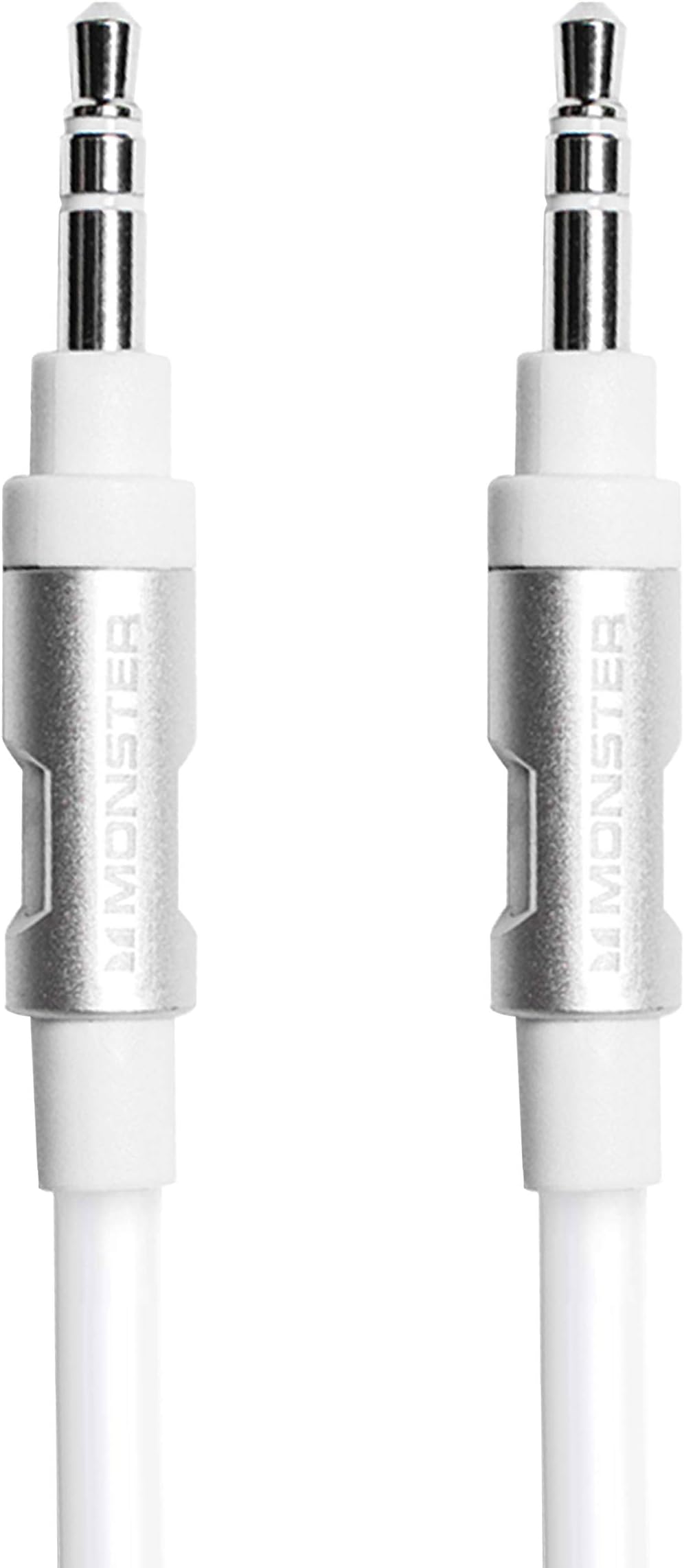 Monster 3.5Mm Audio Cable 8Ft/2.4M White And Silver