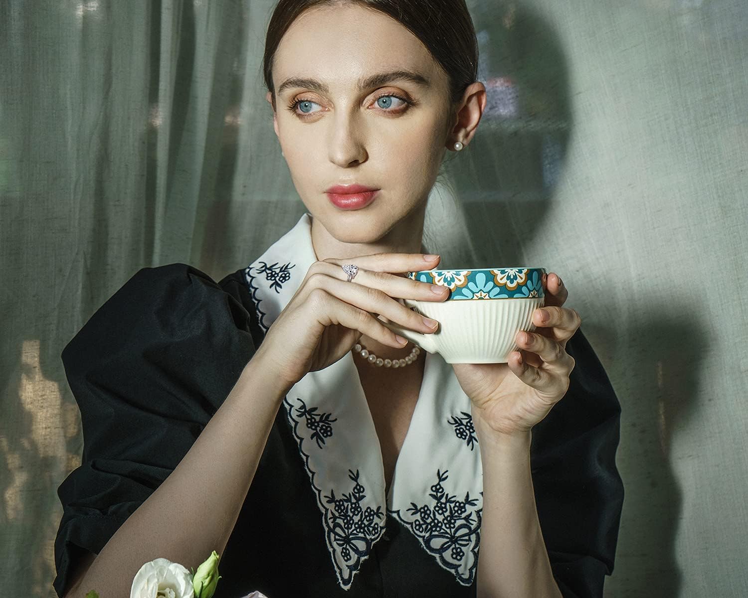 2 Carats Wedding Engagement Ring for Women, Solitaire Pear/Oval/Princess/Round Cut Ring, 925 Sterling Silver Cubic Zirconia CZ White Gold Plated Thin Band