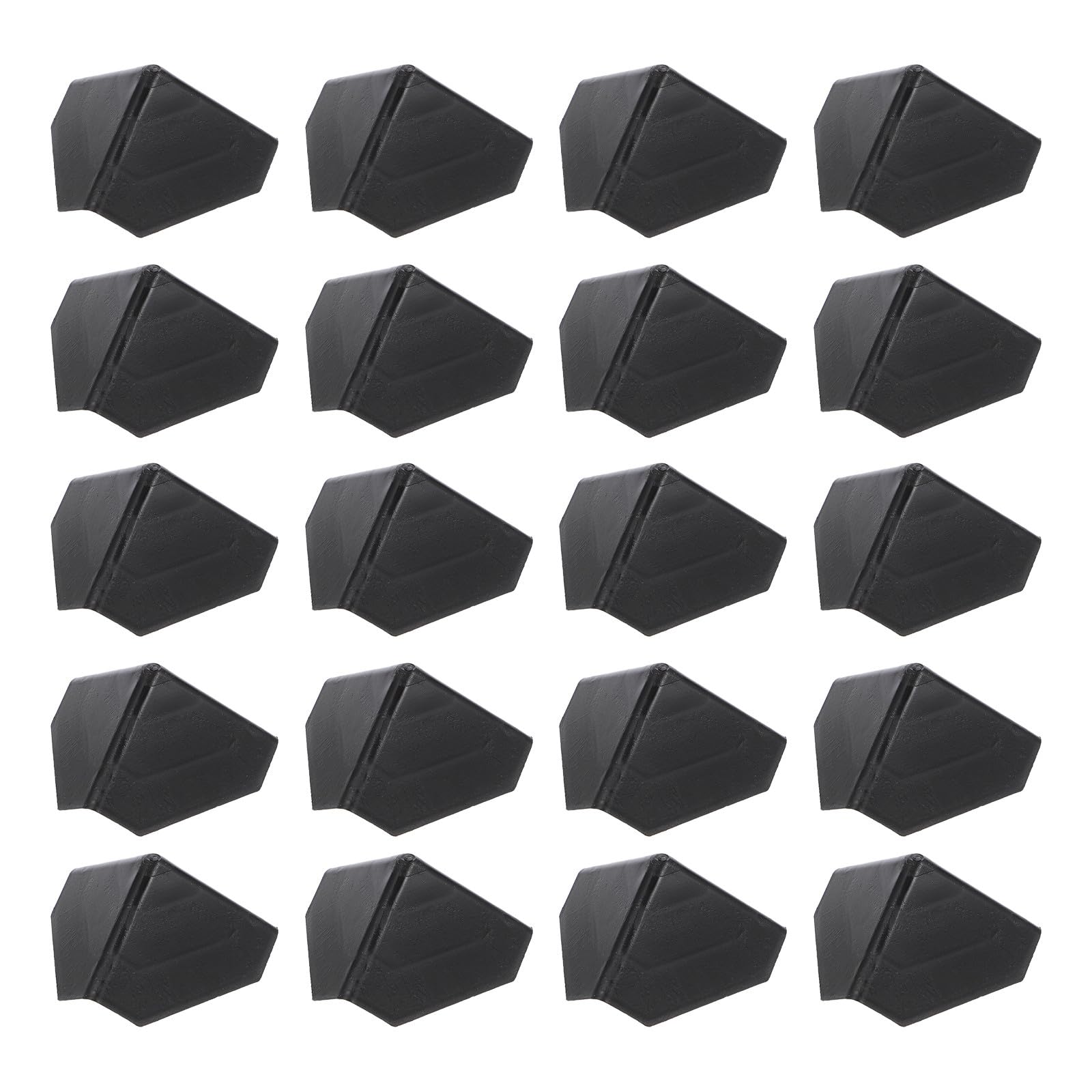 Protection D'angle en Plastique Noir Protège les Chocs et Dommages Lors de L'emballage de Produits Matériau PE et PP 200 Pièces pour Carton et Porte