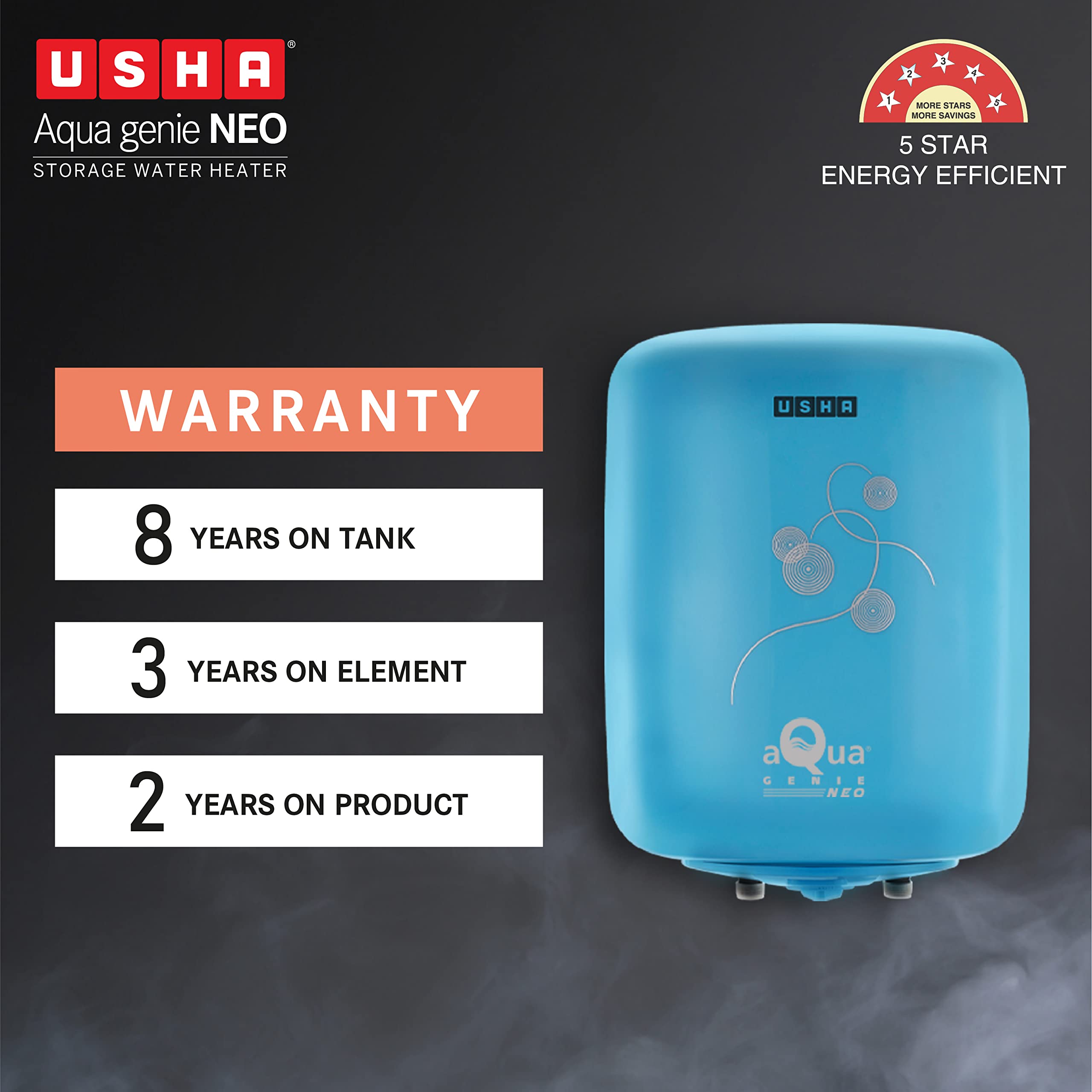 Usha SWH Aquagenie NEO 06L Ivory