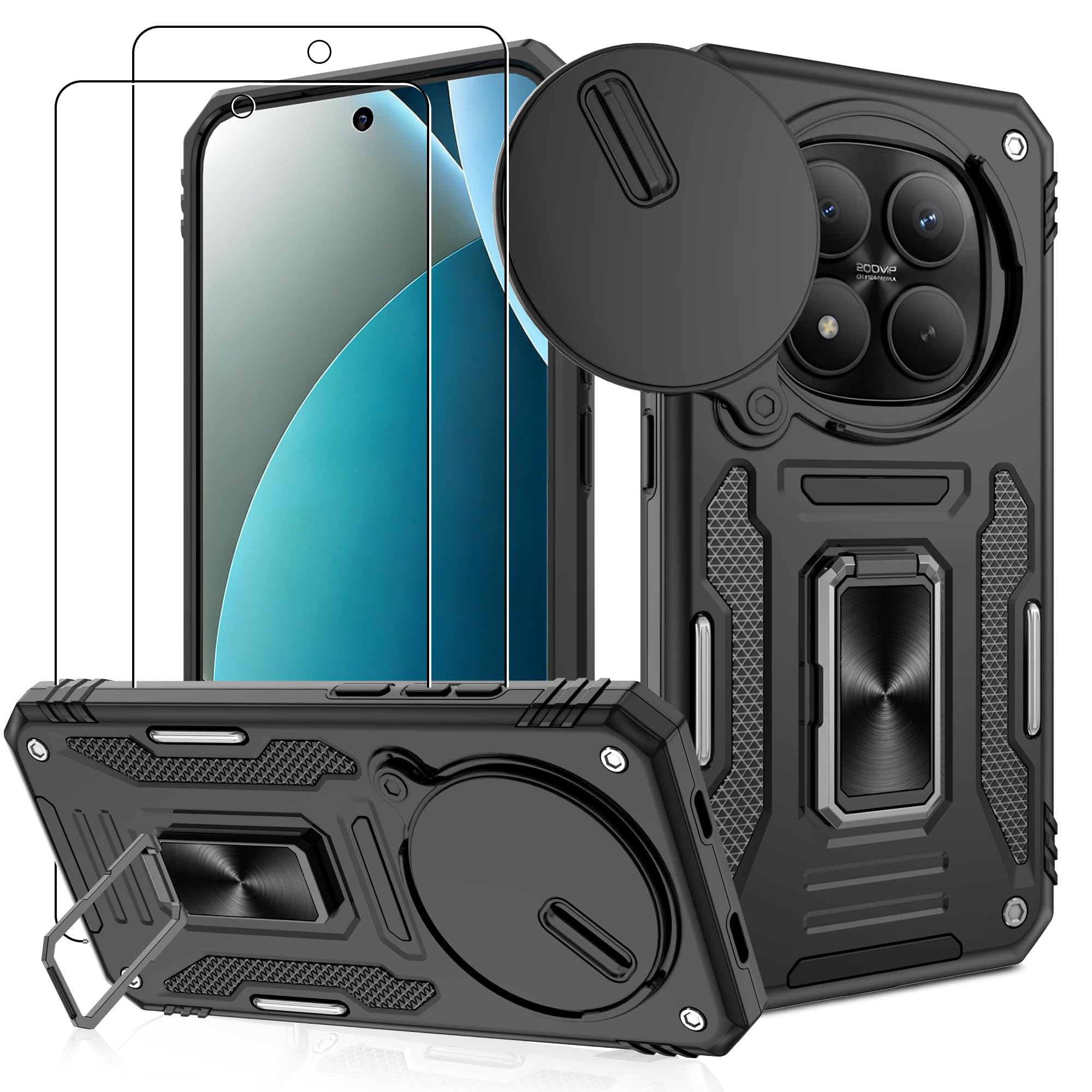 Jshru Handyhülle für Xiaomi Redmi Note 13 Pro 5G /Redmi 14 C/Note 14/Note 14 pro/14T/14T Pro/Note 15 Hülle