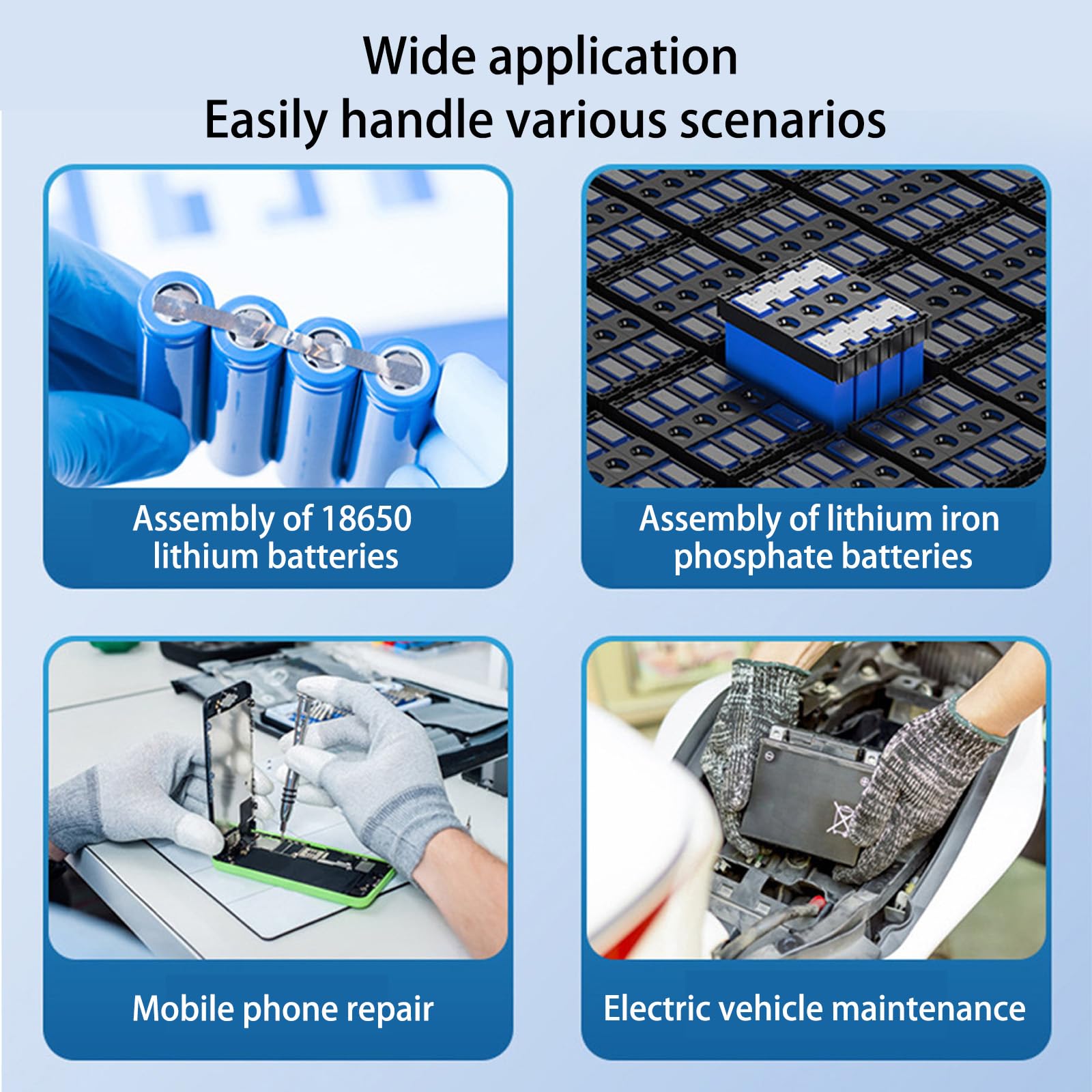 Punti A Cordone In Miniatura Welder Polymer Battery Cores Output Regolabile Per Saldatura Portatile Riparazione Della Piastra E Batteria Del Telefono Per Batterie Telefoniche