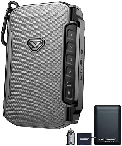 Vaultek LifePod X | High Capacity Waterproof Travel Case & Rugged Biometric Safe | Portable Organizer with Biometric Scanner, Backlit Keypad, Anti‑Impact Latch, Interior Foam | Signature Series Kit