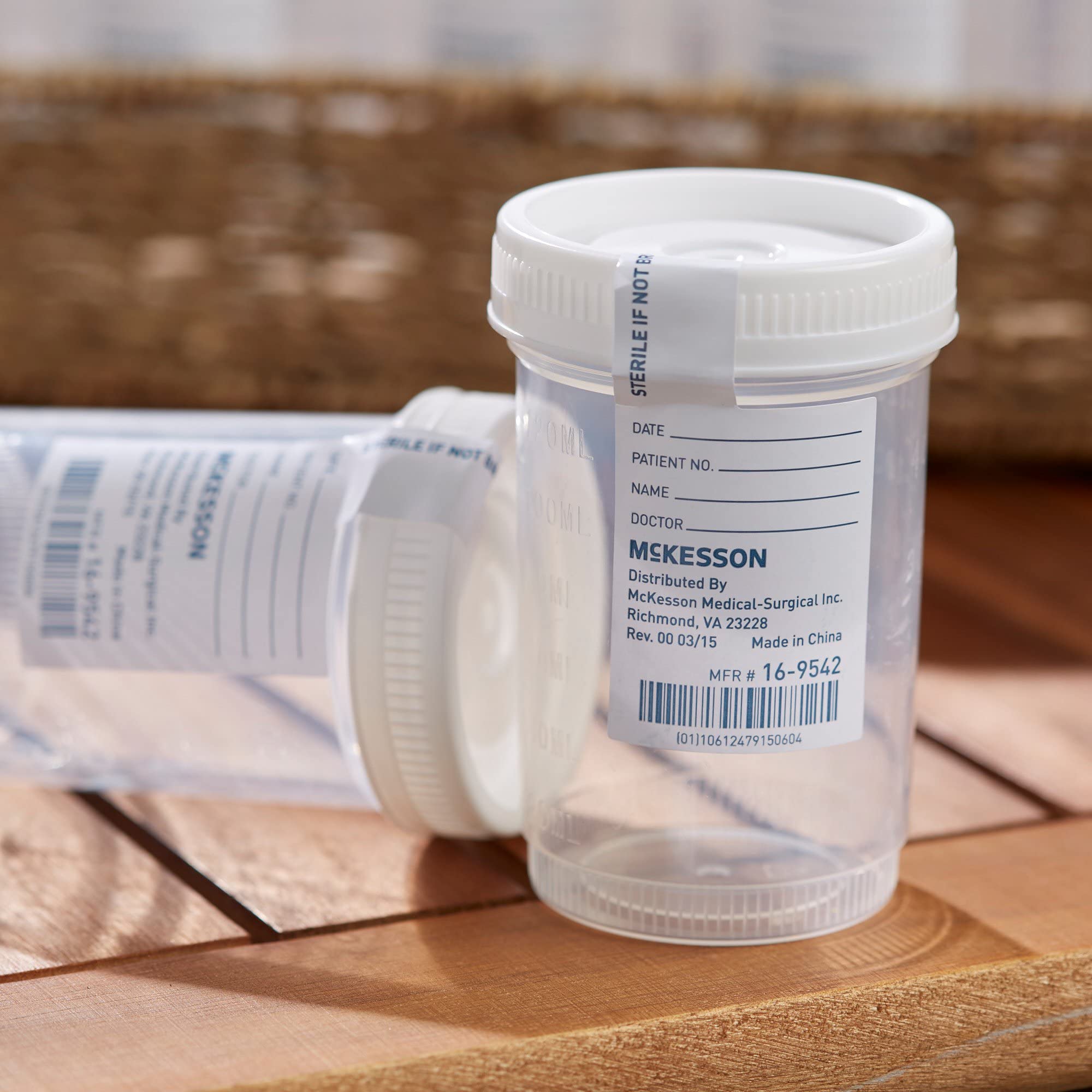 McKesson Specimen Containers, Sterile, Pneumatic Tube Systems, Wide-Mouth, 4 oz, 300 Count - Image 9