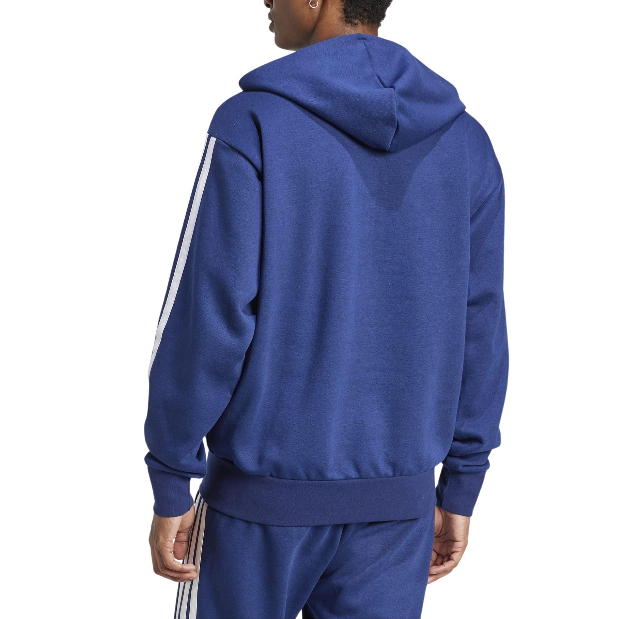 adidas Essential Three Stripes Fleece Zipper Hoodie Sweatshirt à Capuche Homme (Lot de 1)