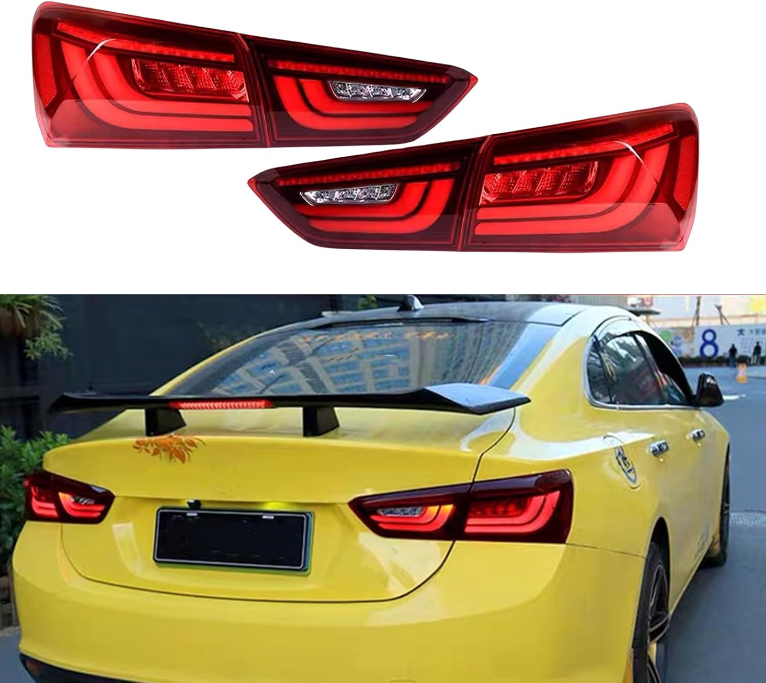 Car LED Taillight Rear Light Brake Signal Lamp Blinker For Malibu XL 2016-2018