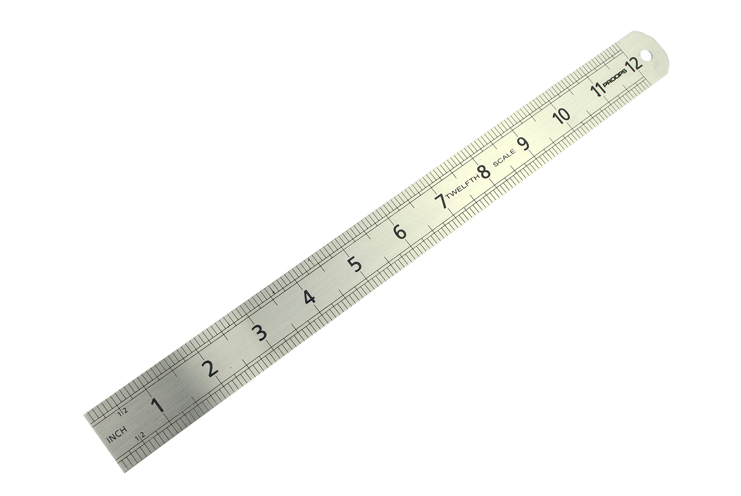Linic Silver Proops Ruler, 12" Twelfth Scale Rule For Dolls House And Miniature Making (X1062) Free Uk Postage
