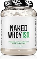 NAKED Whey Isolate Protein: 30g Grass-Fed, Zero Carb Unflavored, Only 2 Ingredients, Non-GMO Gluten-Free - 28 Servings