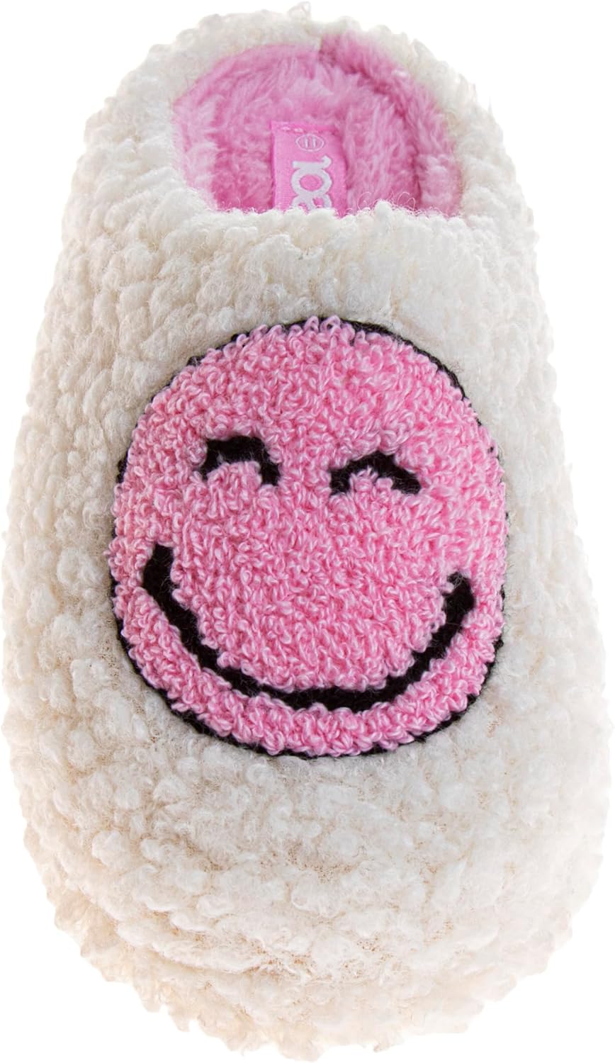 Josmo girls Girls Smiley Face Fur Slides