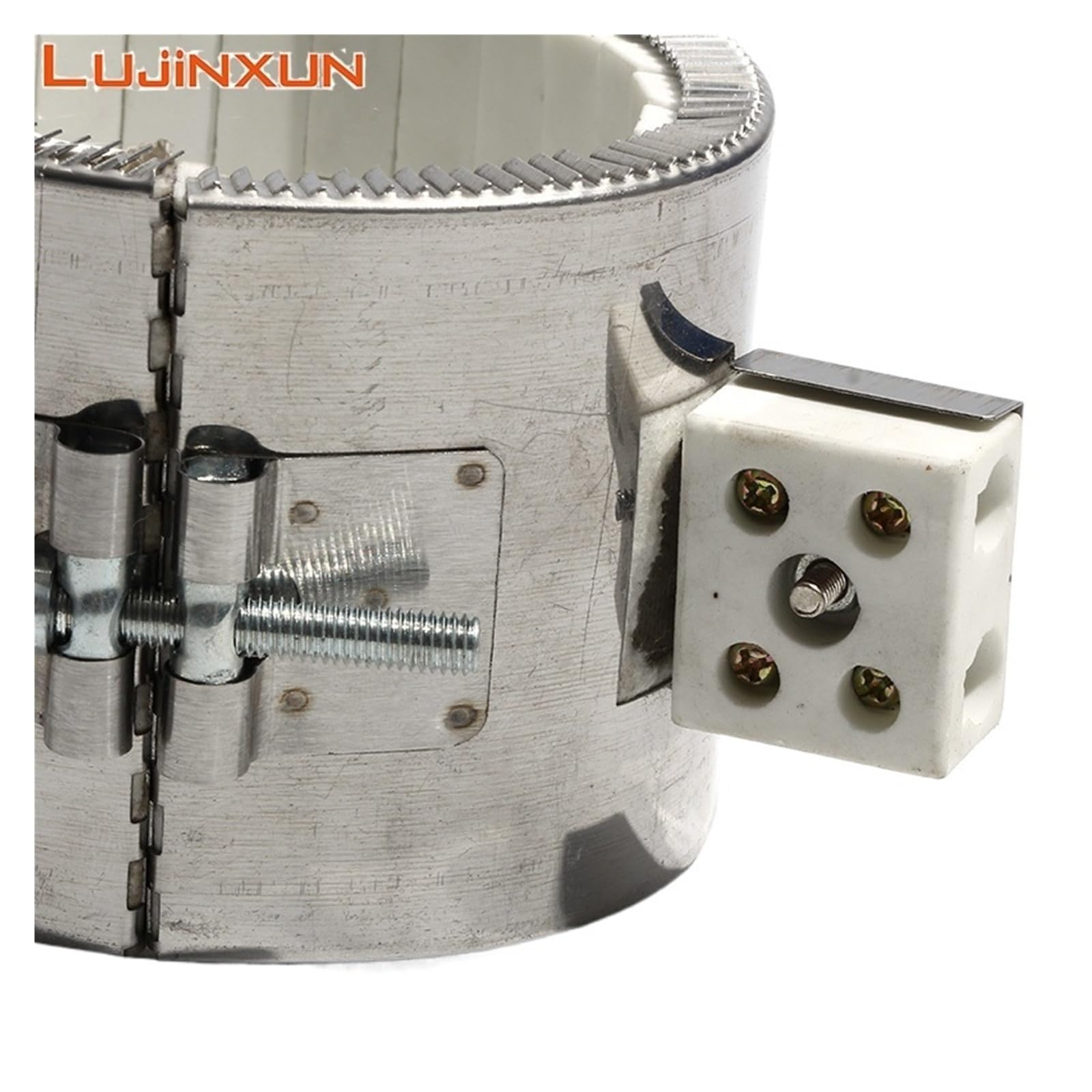 Ceramiczny grzejnik taśmowy 220 V Stalowy element grzejny o średnicy ID 70-200 mm(1000W 130x50mm(IDxH)