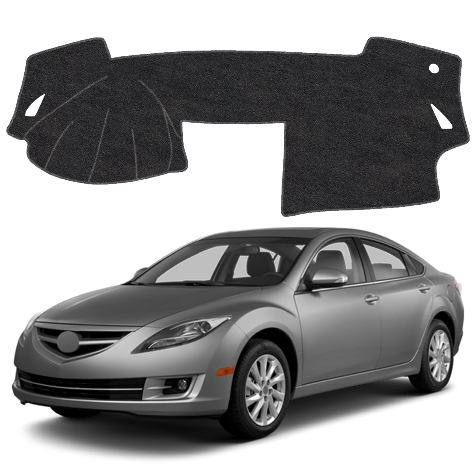 Dash Cover Mat for Mazda 6 2009 2010 2011 2012 2013 Non-Slip Dashboard Cover Mat Sunshade UV Rays Protector Interior Accessories