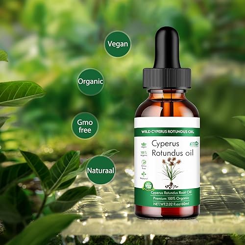 Miniatura 9 de Aceite Wild Cyperus Rotundus, 100% orgánico, 2.02 fl oz, para depilación, piel suave