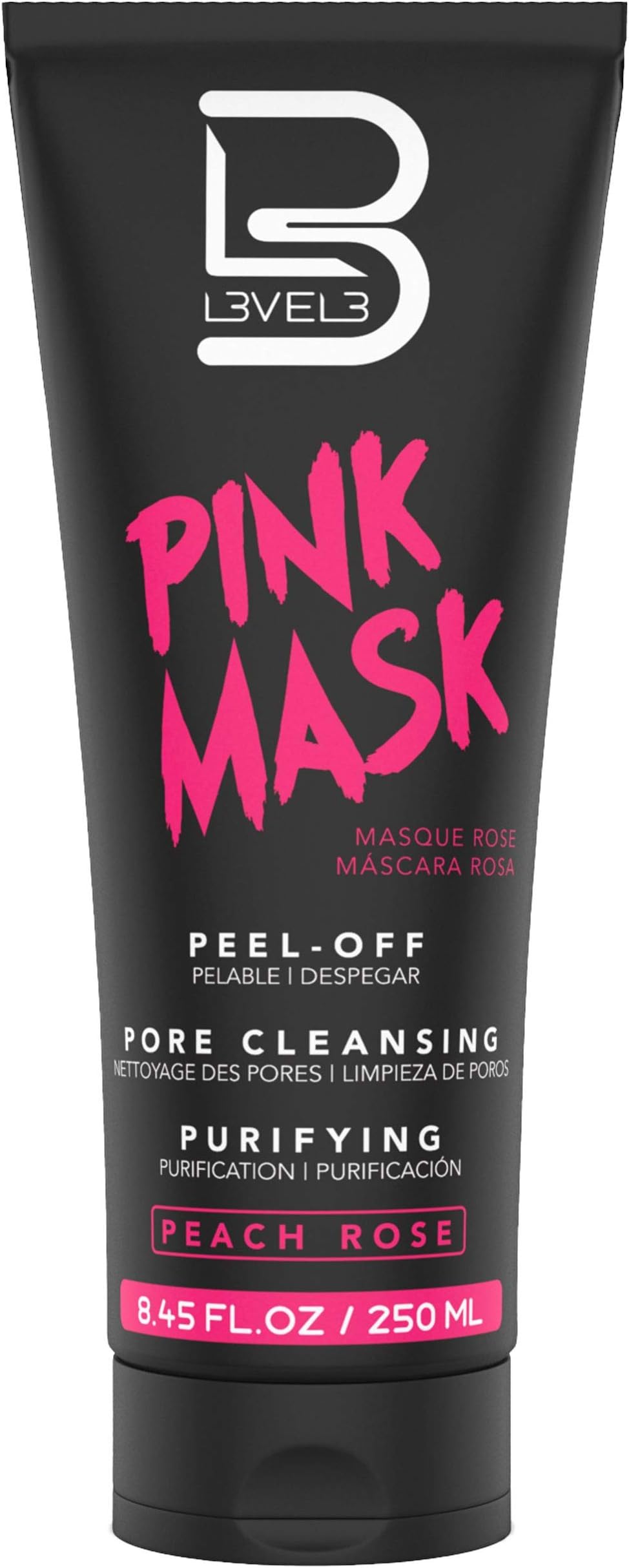 L3 - Level 3 Peel Off Mask - Deep Cleansing Black Head Removal - Removes Impurities and Dead Skin Cells - For Acne and Pimples - Level Three Mask Peel Off for Women