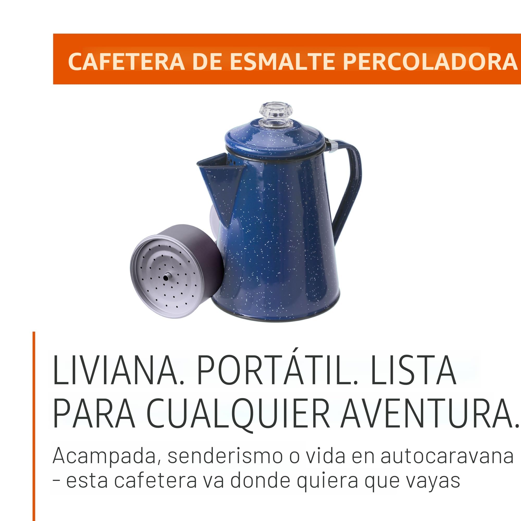 GSI Outdoors 15154 - Tetera de Acero esmaltado, 1.2 l, Color Azul