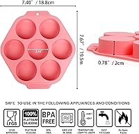 Vista 2 de Sidosir 2 moldes de silicona para galletas Oreo de chocolate, cilindro redondo de 7 cavidades, moldes de cubierta de chocolate Oreo para dulces