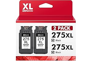 PG-275XL 275 XL Ink Cartridge High Yield (2 Black)