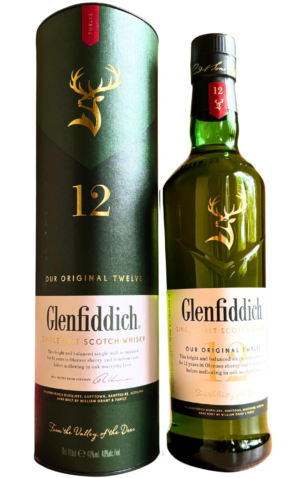 【weky】Glenfiddich 12年 シングルモルトウイスキー　2本 Amazon.co.jp: シングルモルト ウイスキー グレンフィディック12年