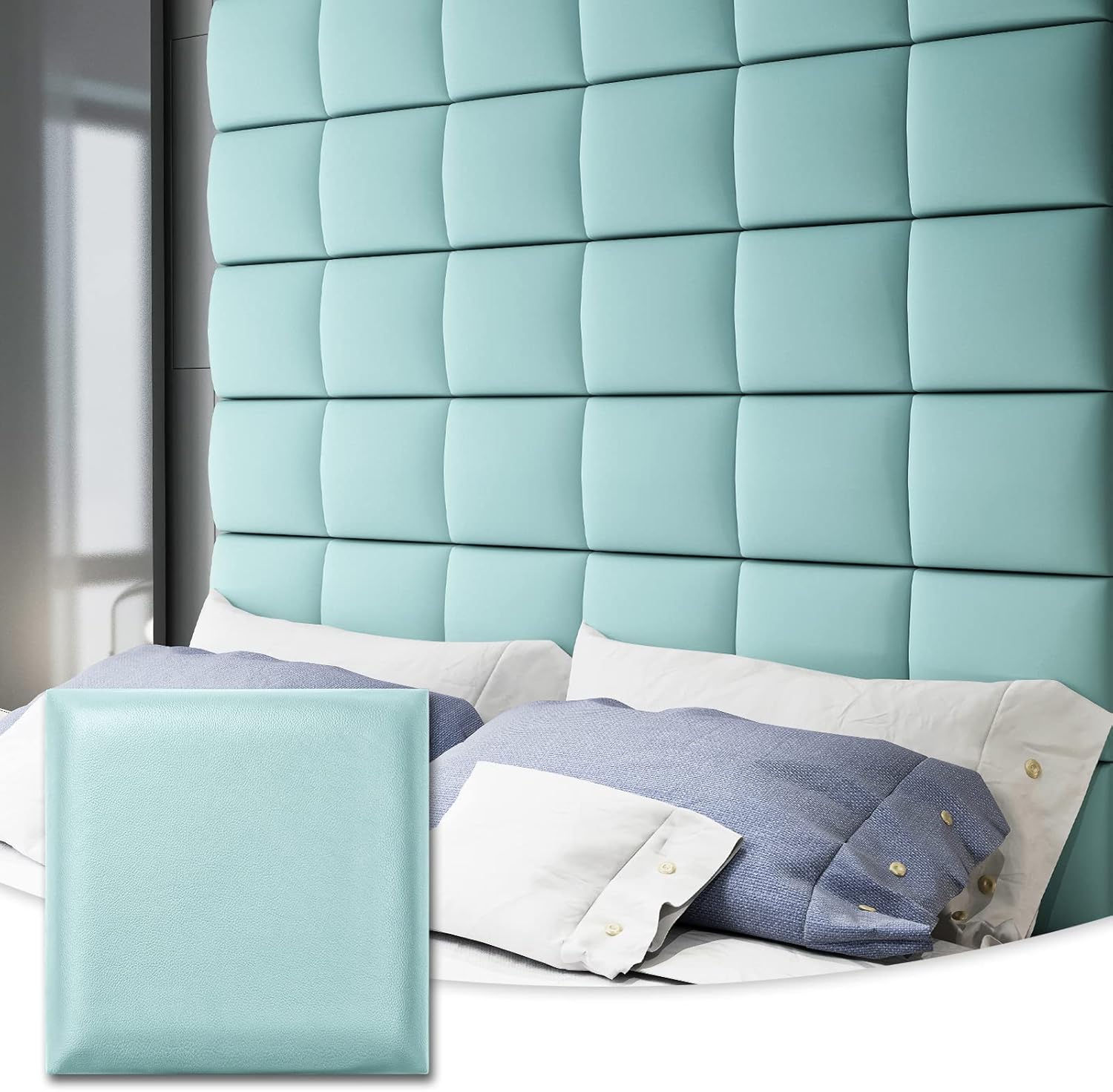 Art3d Adjustable Wall Mounted Upholstered Headboard for