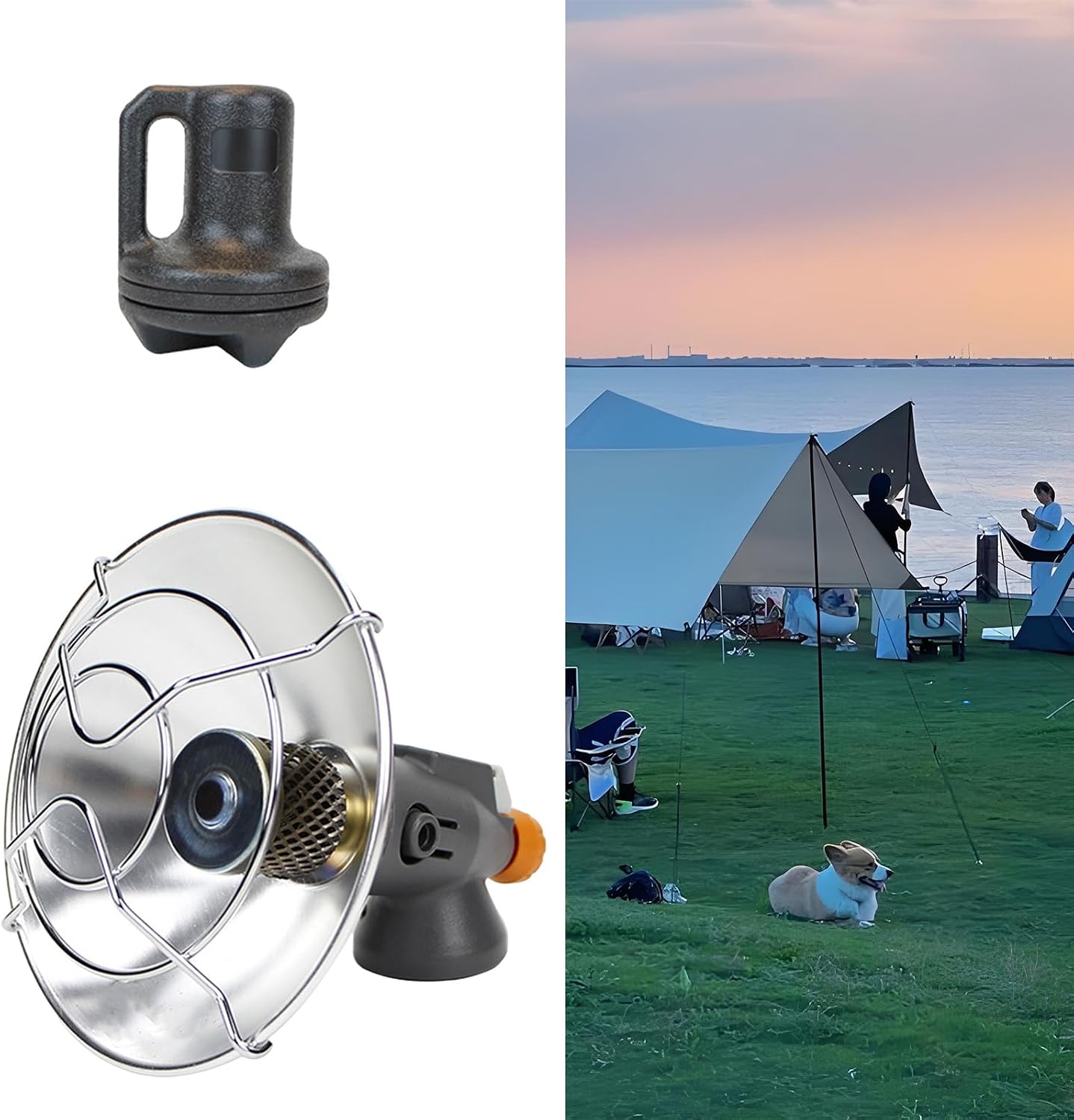 Outdoor Heaters Set Fishing Trip Light Weight Camp Suitable for Outdoor Lover Hiking Rest Stop