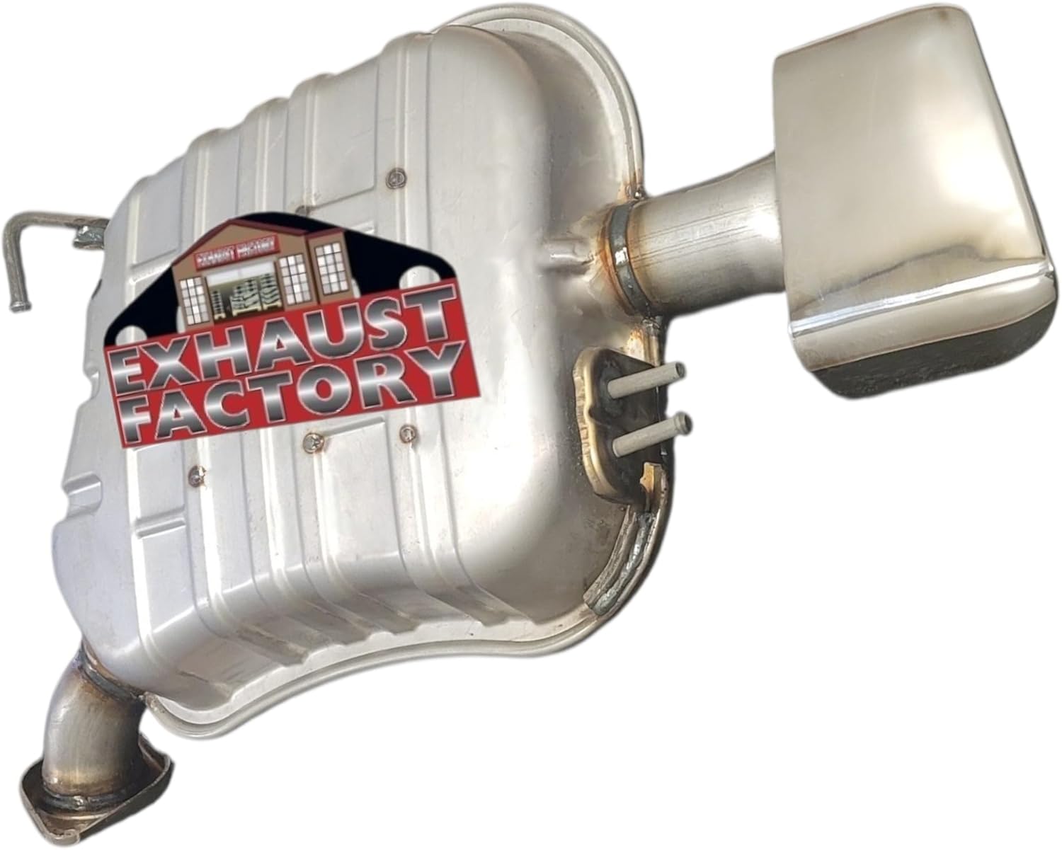 EF 100-3284 REAR MUFFLER ASSEMBLY FITS 2019-2020 HYUNDAI SANTA FE 2.4L ENG STAINLESS STEEL (2.4L Eng)