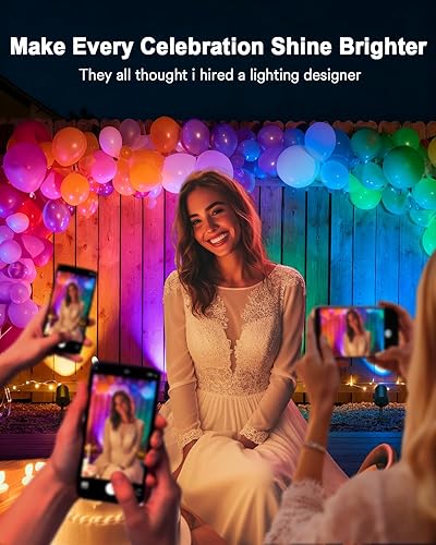 Miniatura 8 de Lumary Luces de Paisaje Inteligentes Pro 500LM, Paquete de 6 Focos de Paisaje que Cambian de Color Impermeables IP65, Luces Exteriores de Bajo