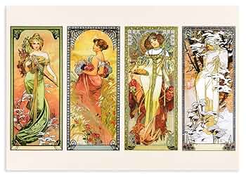 ミュシャ 四季 冬 Circle Fine Art Corporation Mucha Seasons ミュシャ