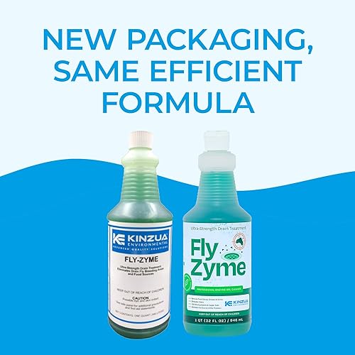 Miniatura 7 de Kinzua Environmental Fly-Zyme, limpiador de drenaje enzimático altamente concentrado para tuberías, gel de drenaje para moscas de la fruta,