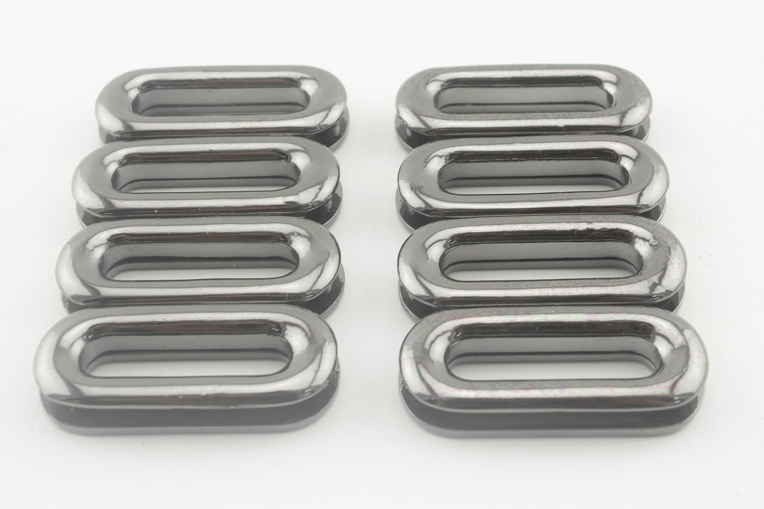 3dancraftit Zinc Alloying Oval Screw in Eyelet Grommet Purse Loop Handle Connectors Easy Installation Inner Width 1 Inch / 25mm Gunmetal T2A
