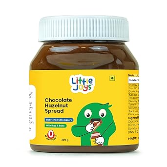 Little Joys Chocolate Spread | No Refined Sugar, No Palm Oil, No Preservatives | Sweetened with Jaggery | Rich Hazelnut, Cocoa, Ragi & Bajra | 300g - image, photos