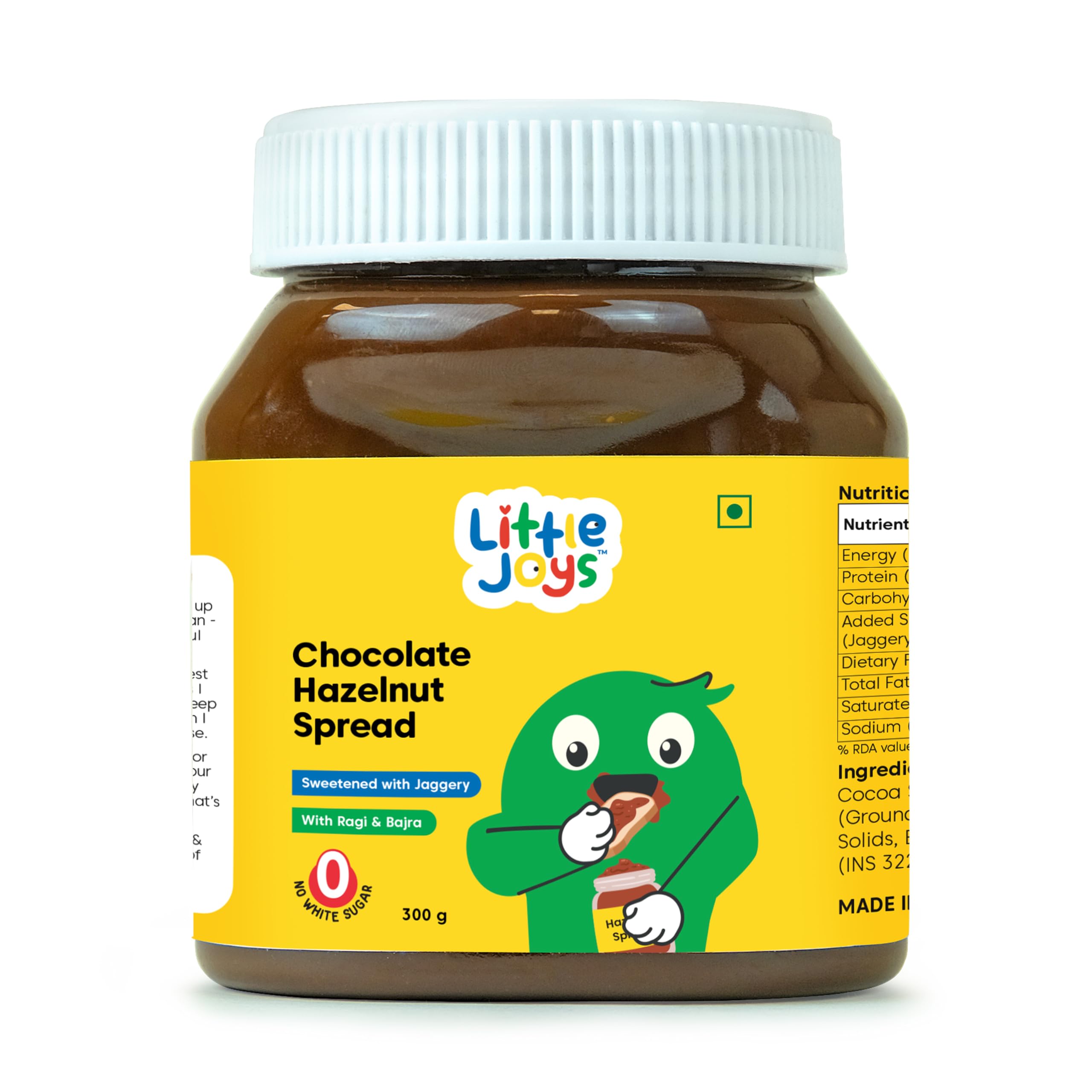 Little Joys Chocolate Spread | 300g | Sweetened with Jaggery | With Rich Hazelnut, Cocoa, Ragi & Bajra | No Refined Sugar, No Palm Oil, No Preservatives (B0D1CKCGWS) Amazon Price History, Amazon Price Tracker
