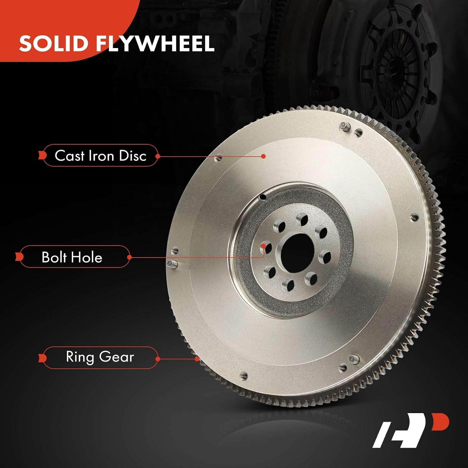 A-Premium Clutch Flywheel Compatible with Toyota Camry 1989-1991 1994-2001, Celica 1990-1999, MR2 1991-1995, 2.0L 2.2L, Manual Transmission, 8 Bolt Holes, 120 Teeth, Replace# 1340574120