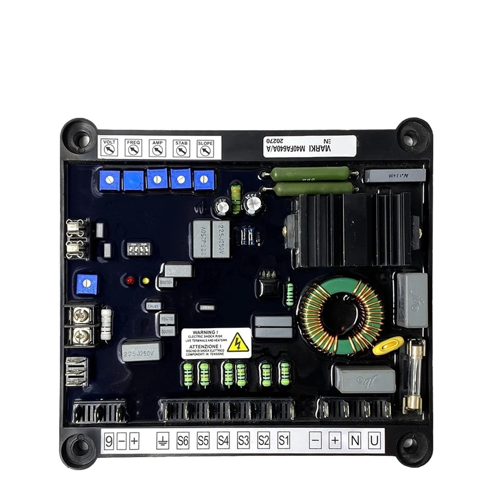 CBRBLCIUL 1pcs M40FA640A Generator AVR Automatic Voltage Regulator Stabilizer Three Phase Synchronous Alternator Genset Parts