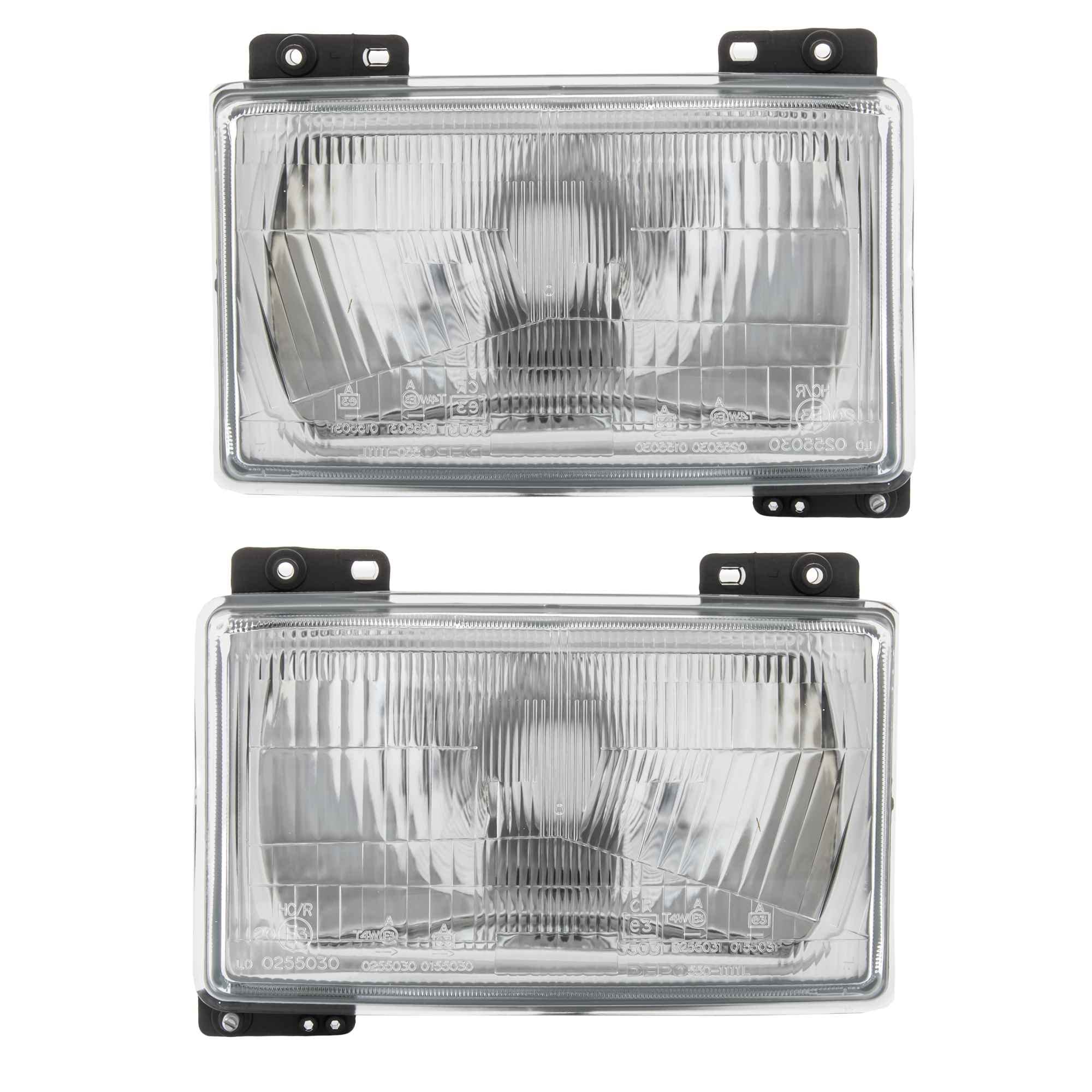 Set di fari alogeni sinistro e destro fari principali fari anteriori H4 per modello Ducato Pianale/Telaio 290 290_ J5 290L 290P 280_