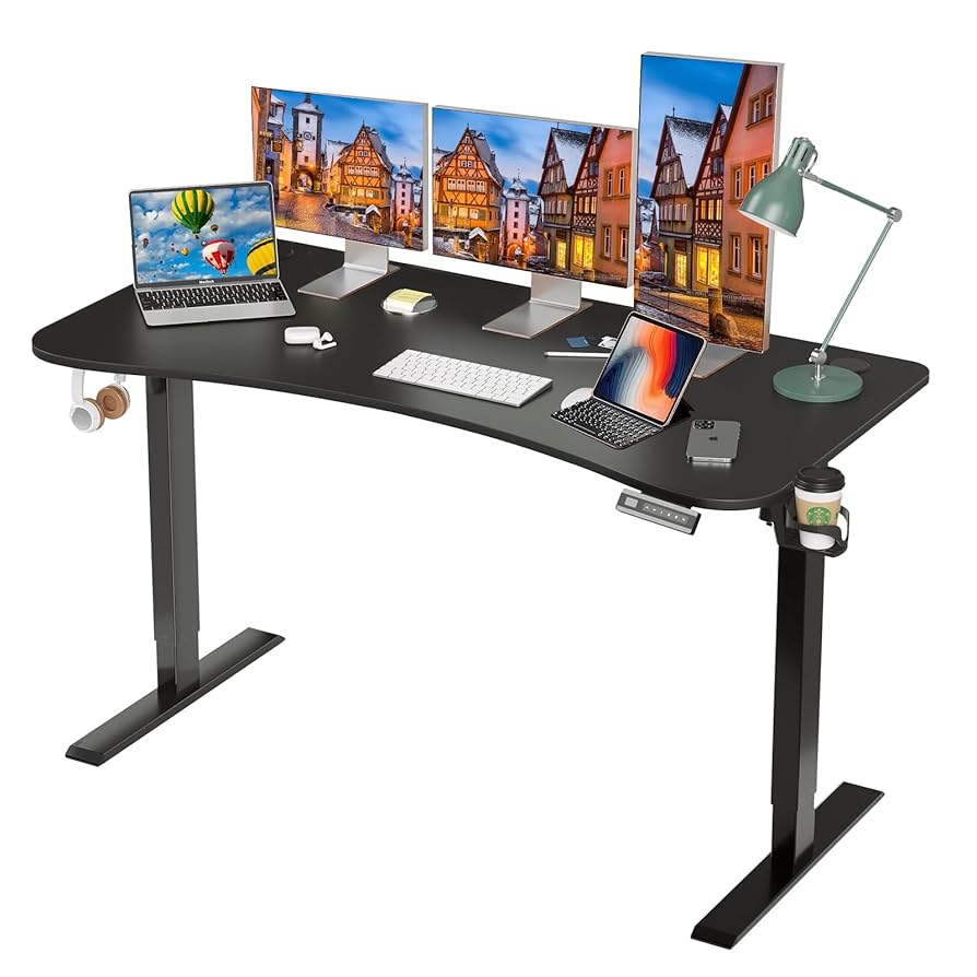 電動W140cm Sunon スタンディングデスク Amazon | Sunon 昇降デスク 電動 スタンディングデスク 幅140cm