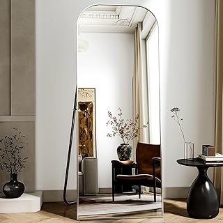 56x21 Inch Full Length Mirror - Large Floor Standing & Wall Mountable Fu...