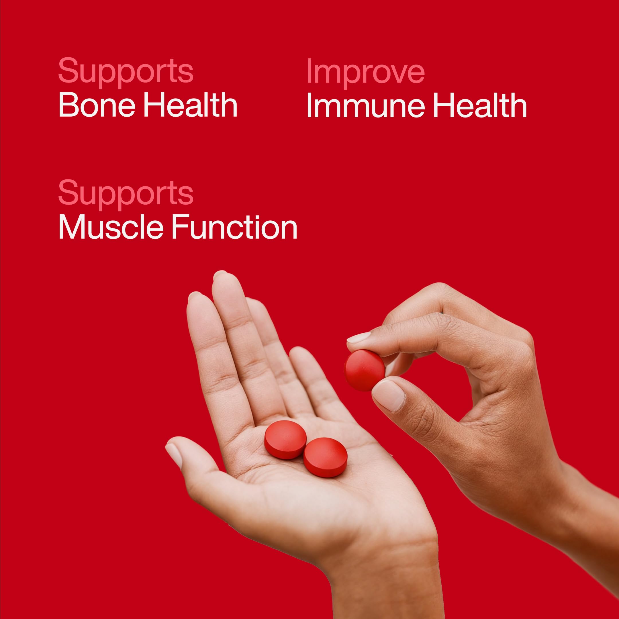 Alpino SuperONE Vitamin D3 + K2 Tablets | 600 IU D3 & 55 mcg K2 (MK-7) with BioPerine® | Bone, Muscle & Immunity Support | 60 Tablets 2