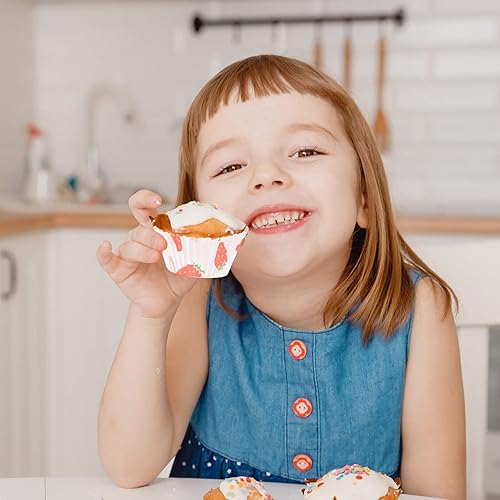 Miniatura 9 de Forros para cupcakes para hornear, 100 forros para magdalenas, tazas de papel estándar para hornear, envoltorios de magdalenas antiadherentes, vasos