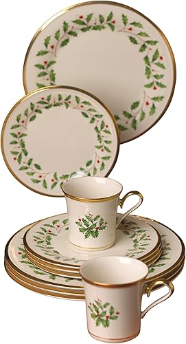 Miniatura 5 de Lenox 6122048 Holiday - Juego de platos y tazas de 12 piezas