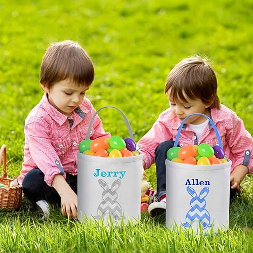 Miniatura 2 de Cesta personalizada de conejo de Pascua, cestas de Pascua Touber para niños, cesta de Pascua personalizada, cesta de Pascua personalizada, cestas de